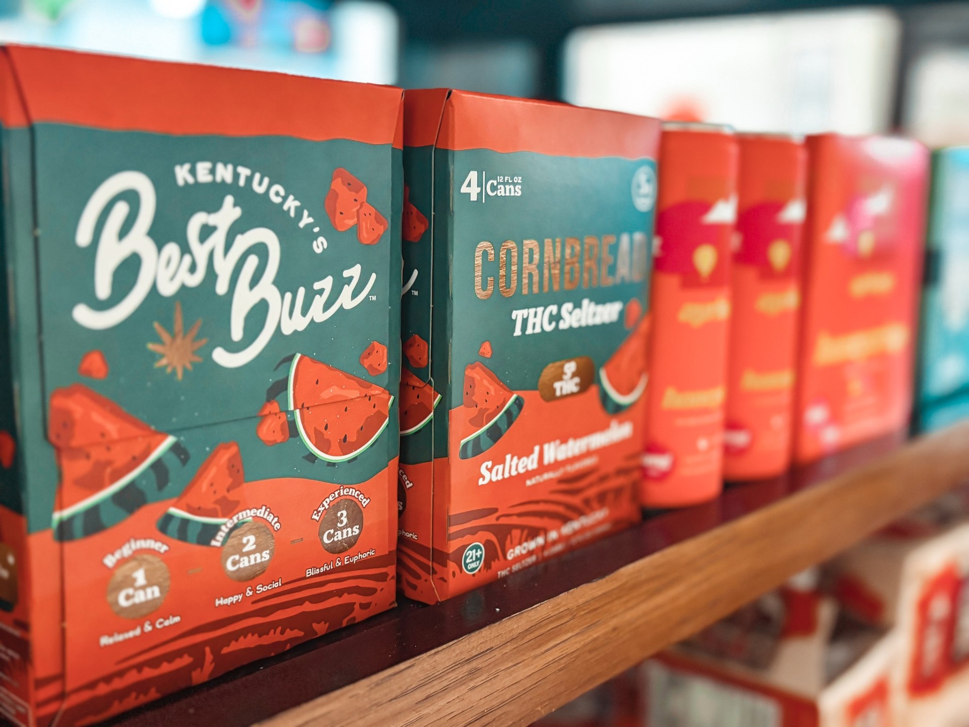 THC beverages available for purchase at The Craft Emporium in Bellefontaine Ohio